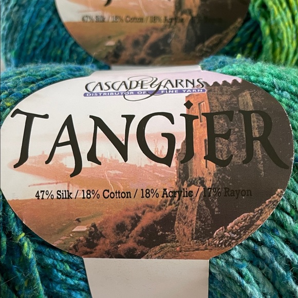 Two Skeins of Cascade Yarns Tangier Cotton Silk Yarn - Picture 2 of 3